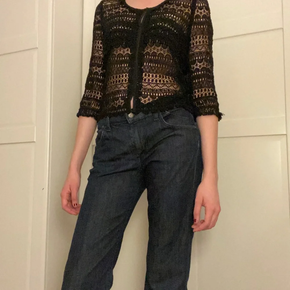 Isabel Marant cropped black lace blouse - Picture 2 of 6